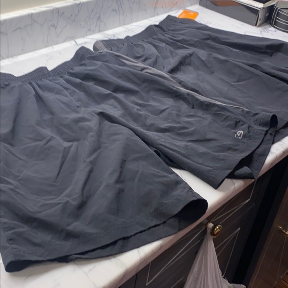 Set of 2 Champion black and gray athletic shorts